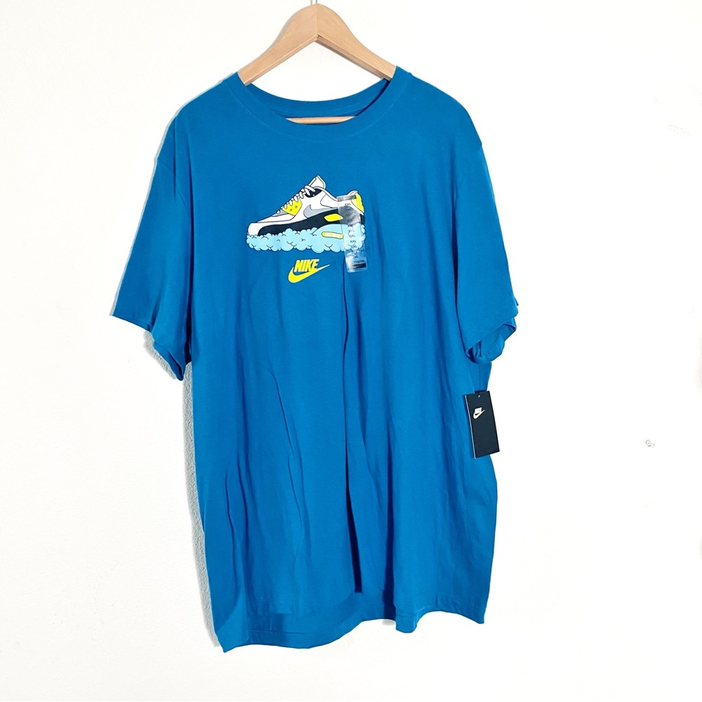 Men’s NIKE Airmax 90 Cloud Blue T-Shirt XXL NWT